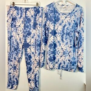 Tie Dye Jogger PJ Lounge Set New